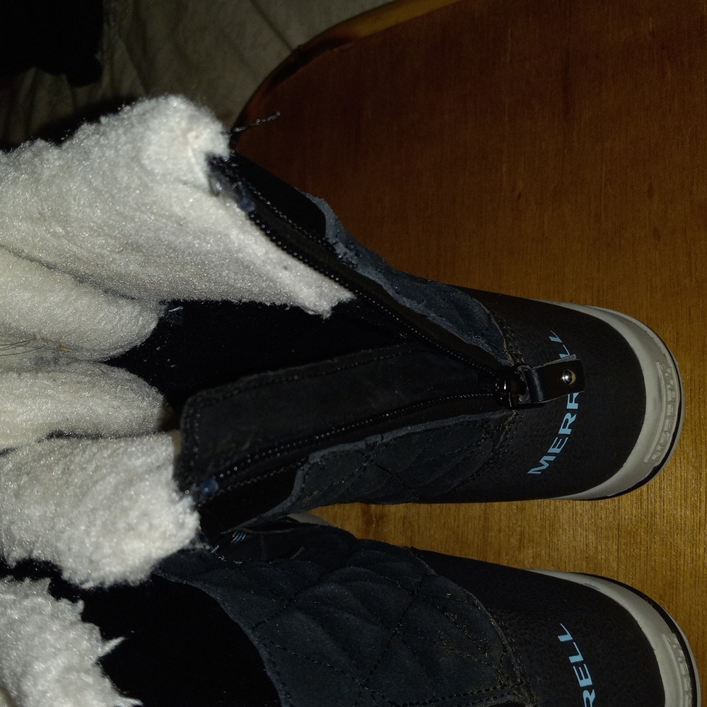 Merrell Black Winter Snow Boots Size 6M - Picture 5 of 8